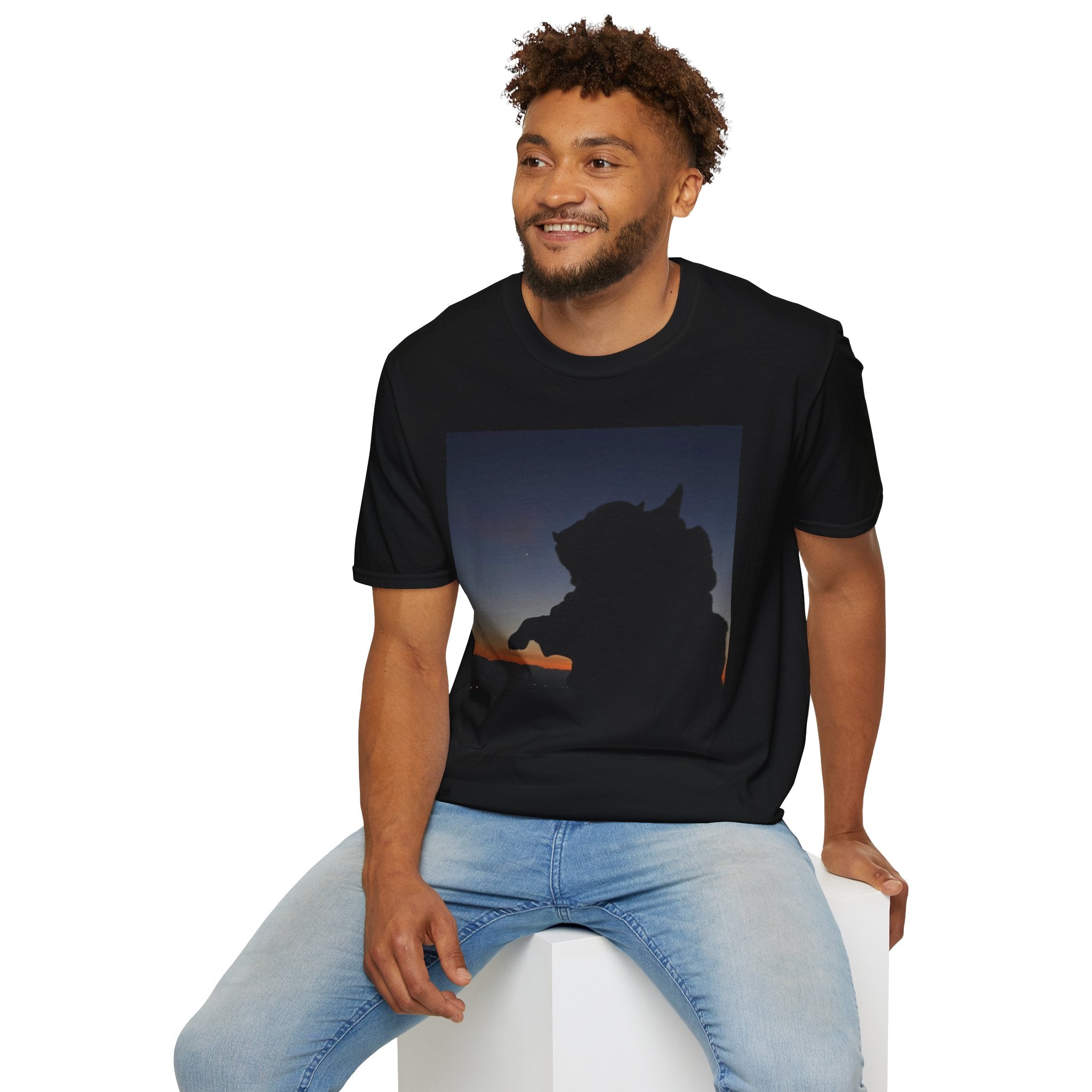 Beth Sunset Silhouette Unisex Softstyle T-Shirt